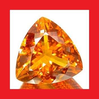 Citrine -  Faceted Triangle Shape - 45.01cts