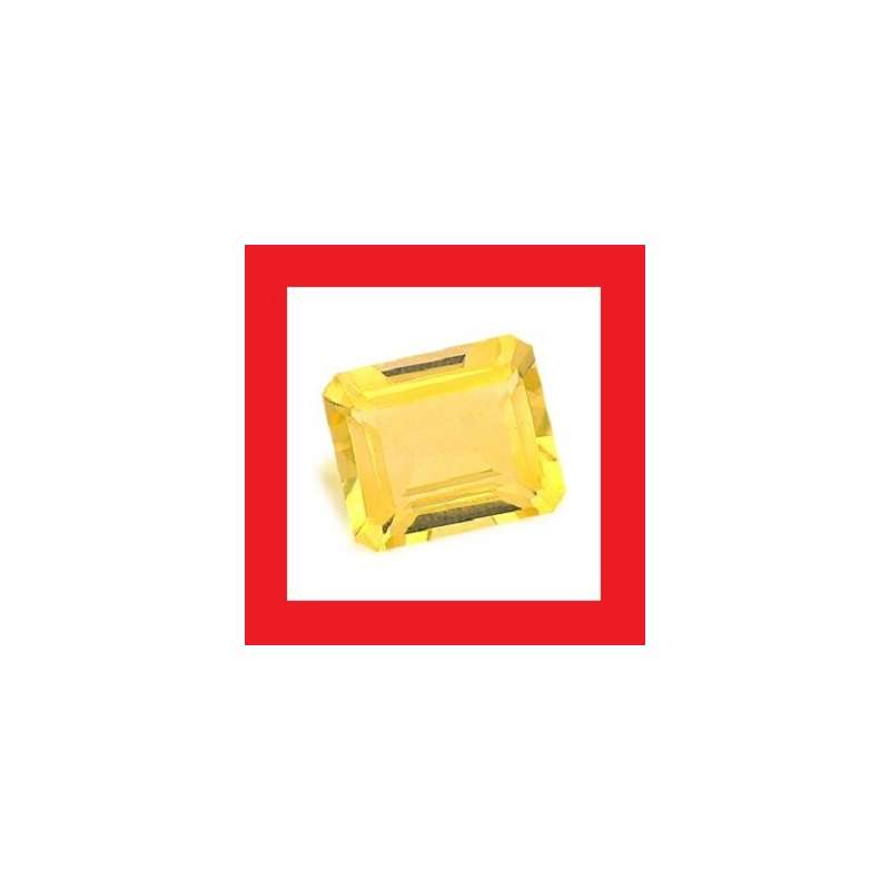 CITRINE -  Faceted Rectangular Octagon Shape - 4.54cts