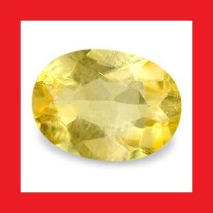 CITRINE (BRAZIL) -  FINE CANARY YELLOW OVAL FACET - 3.21cts