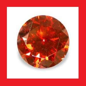 CUBIC ZIRCONIUM - GARNET COLOUR ROUND DIAMOND CUT - 4.88cts