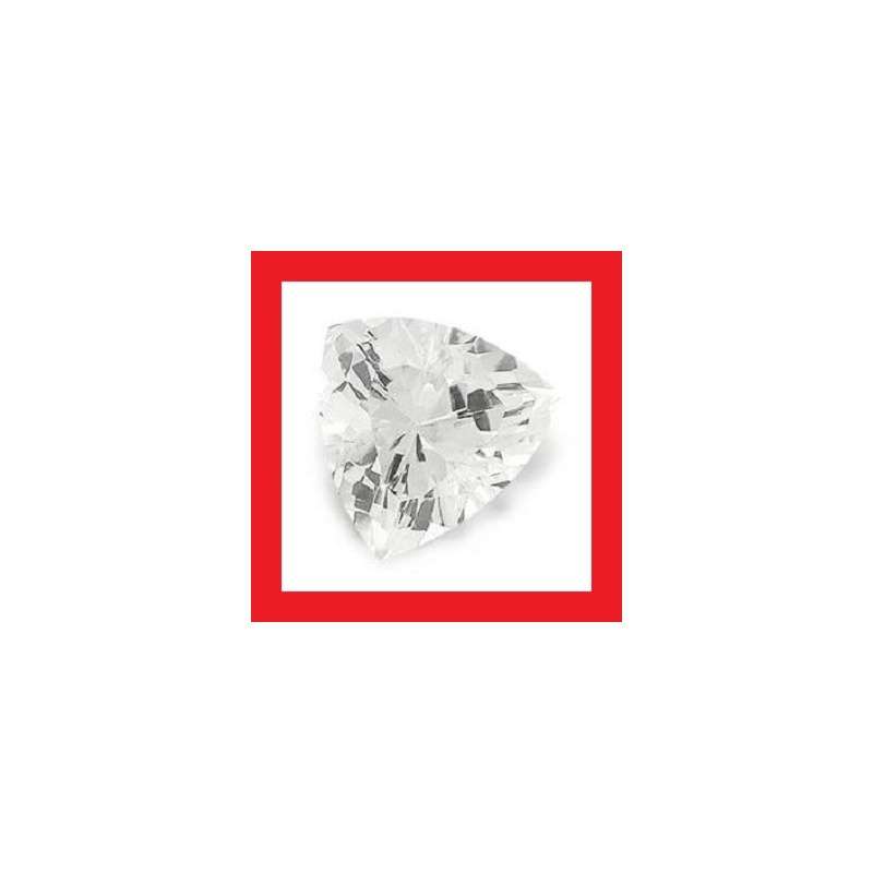 CUBIC ZIRCONIUM - AAA DIAMOND WHITE TRILLIANT FACET - 2.25cts