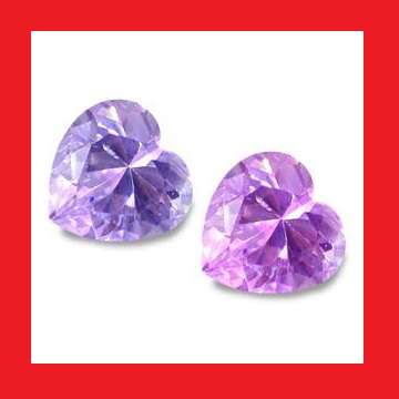 CUBIC ZIRCONIUM - COLOUR CHANGE HEART SHAPE - 6.92cts