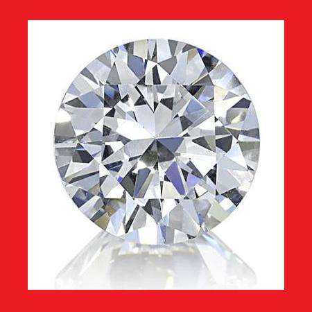 CUBIC ZIRCONIUM - AAA DIAMOND WHITE ROUND FACET - 1.34cts