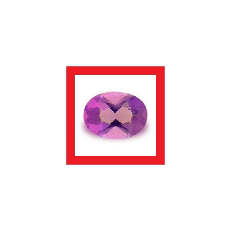 CUBIC ZIRCONIUM - VIVID PURPLE OVAL FACET - 2.26cts