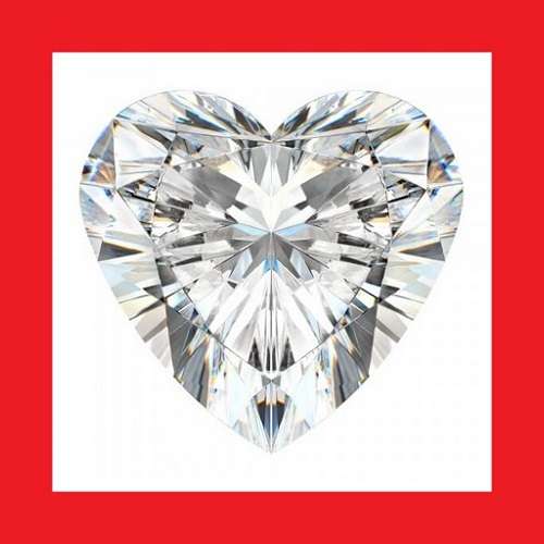 CUBIC ZIRCONIUM - AAA WHITE HEART SHAPE - 4.02cts