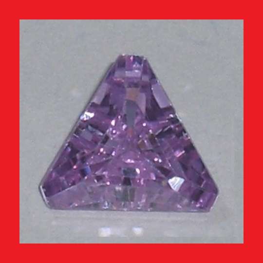 Cubic Zirconium - Faceted Triangle Shape - 5.10cts