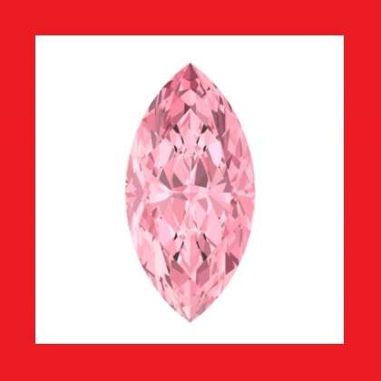 CUBIC ZIRCONIUM - Faceted Marquise Shape - 3.40cts