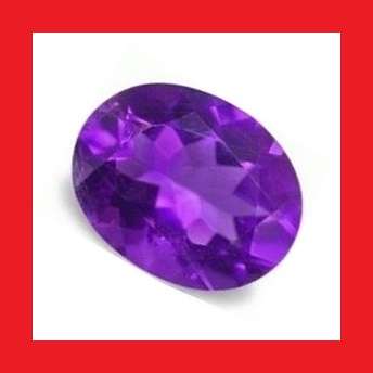 CUBIC ZIRCONIUM - RICH VIOLET OVAL FACET - 2.23cts