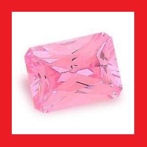 CUBIC ZIRCONIUM - PINK ICE RECTANGULAR SHAPE RADIANT CUT - 20.44cts