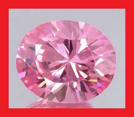 CUBIC ZIRCONIUM - PINK ICE OVAL CUT - 14.11cts