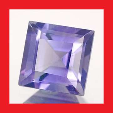 CUBIC ZIRCONIUM - NICE LAVENDER SQUARE CUT - 4.92cts
