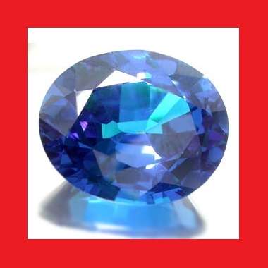 CUBIC ZIRCONIUM - TITANIC BLUE OVAL FACET - 25.85cts
