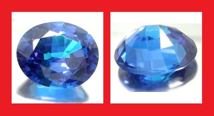 CUBIC ZIRCONIUM - TITANIC BLUE OVAL FACET - 25.85cts