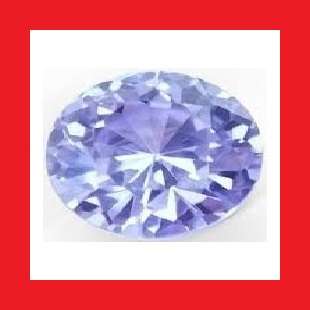 CUBIC ZIRCONIUM - FINE LAVENDER OVAL FACET - 2.85cts