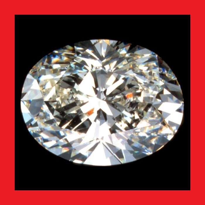 CUBIC ZIRCONIUM - AAA DIAMOND WHITE OVAL SHAPE - 3.33cts