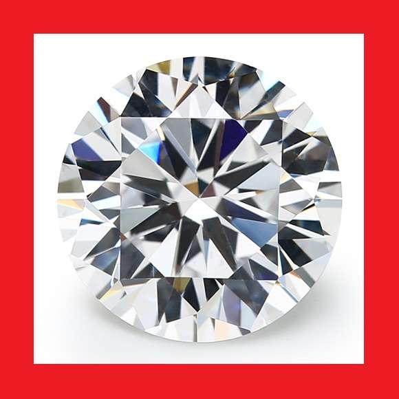 Cubic Zirconium - Faceted Round Shape - 6.38cts