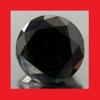 DIAMOND - JET BLACK ROUND BRILLIANT FACET - 0.44cts