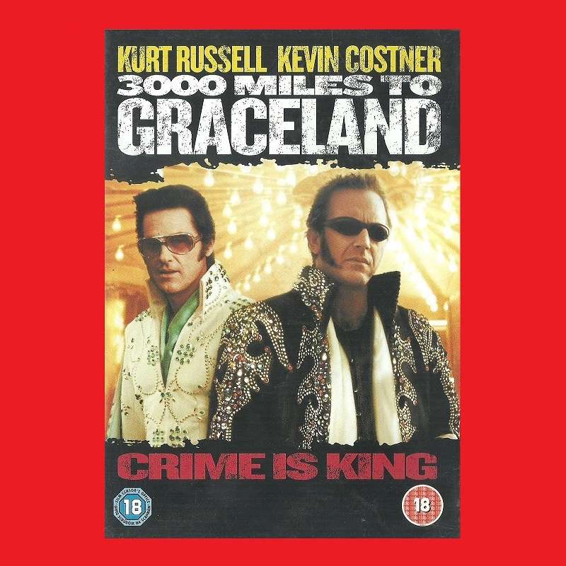 SALE! RARE DVD  -  3000 MILES TO GRACELAND - REGION 2 EDITION