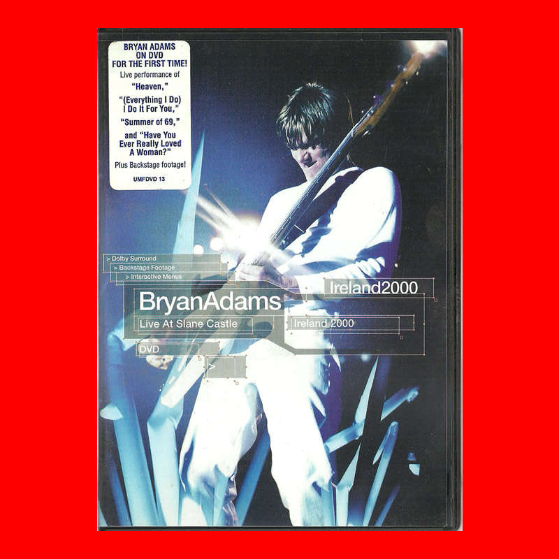 DVD  -  BRYAN ADAMS - LIVE AT SLANE CASTLE IRELAND 2000 [ALL REGIONS]