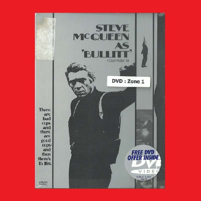Steve McQueen as Bullitt DVD - Region 1 Edition