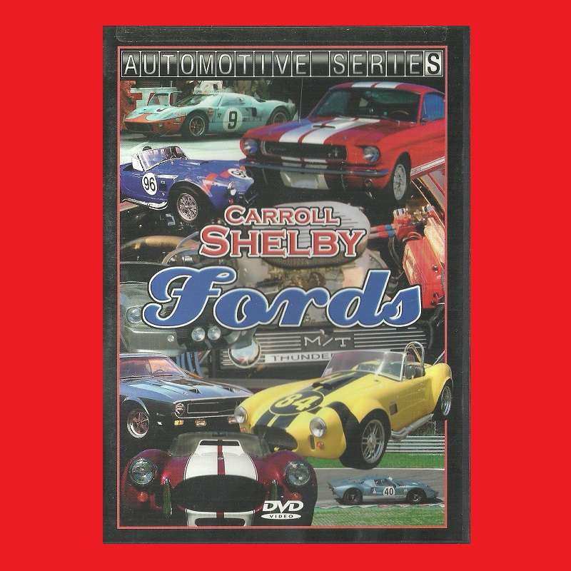 SALE! VERY RARE DVD - CARROLL SHELBY - FORDS  - REGION 1 EDITION (DIRECTOR`S CUT)