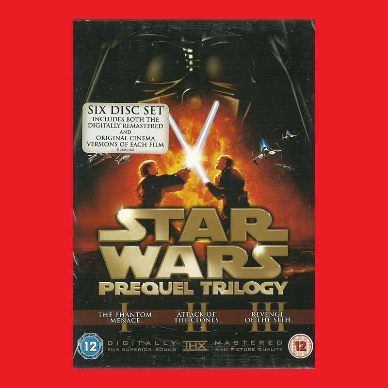 SALE! DVD SET  - STAR WARS PREQUEL TRILOGY - REGION 2 EDITION