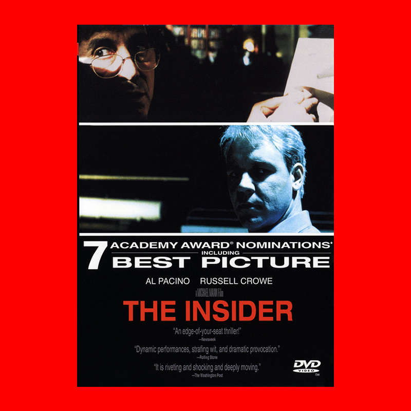 DVD - THE INSIDER -  REGION 1 EDITION