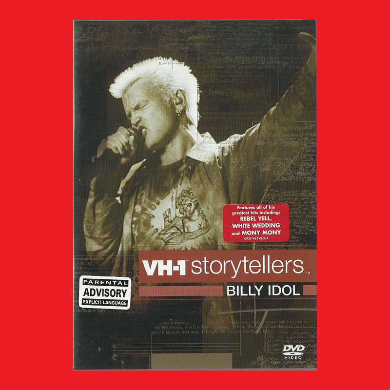 SALE! RARE COLLECTABLE DVD  -  VH-1 STORYTELLERS. BILLY IDOL - REGION 2 EDITION