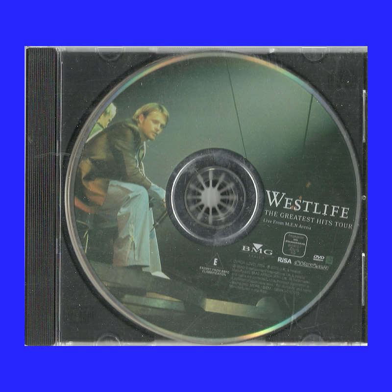 DVD  -  WESTLIFE GREATEST HITS TOUR - REGION FREE (DISC ONLY)