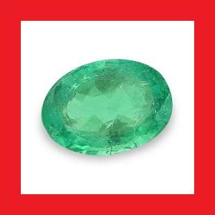 EMERALD - Faceted Oval Shape - 0.61cts