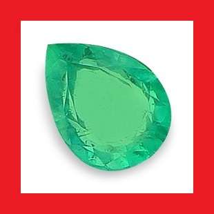 EMERALD [Brazil] - NICE GREEN PEAR FACET - 0.13cts