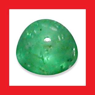 EMERALD [Brazil] - FINE GREEN ROUND CABOCHON - 0.25cts