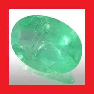 EMERALD (ZAMBIA) - FINE GREEN OVAL FACET - 1.31cts