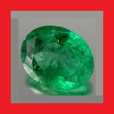 Emerald [Colombia] - Faceted  Oval Shape - 0.57cts