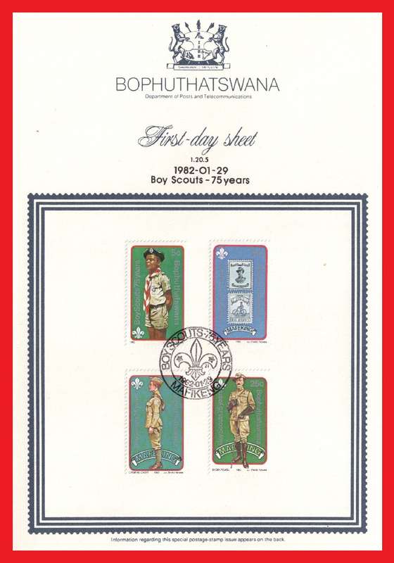 First Day Collector`s Sheet 1982/01/29