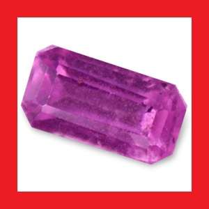 GARNET [Rhodolite] - Faceted Rectangle Octagon Shape - 0.22cts