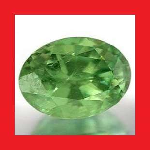 DEMANTOID GARNET - RICH GREEN OVAL FACET - 0.24cts