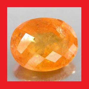 Garnet [Tangerine] - Faceted Oval Shape With Chequerboard Table - 3.34cts