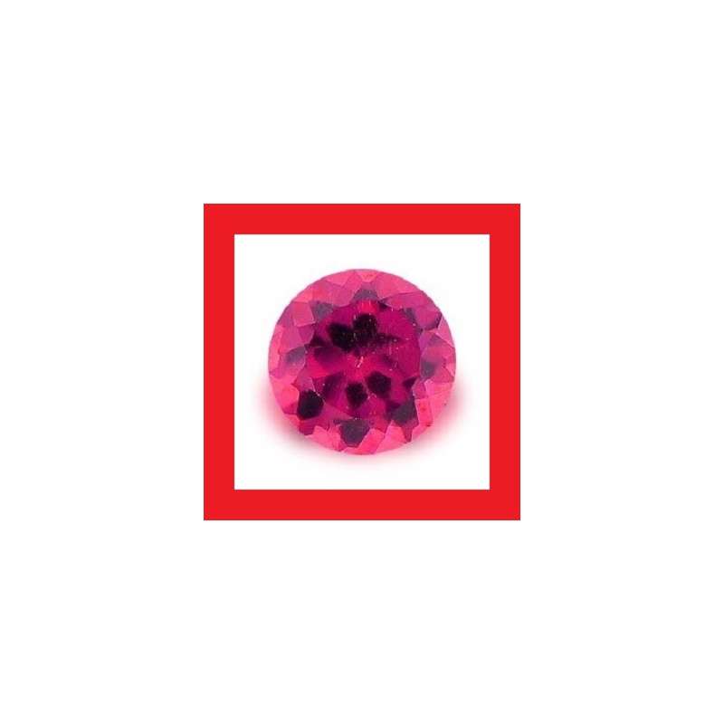 GARNET - PURPLE RED ROUND FACET - 0.355cts