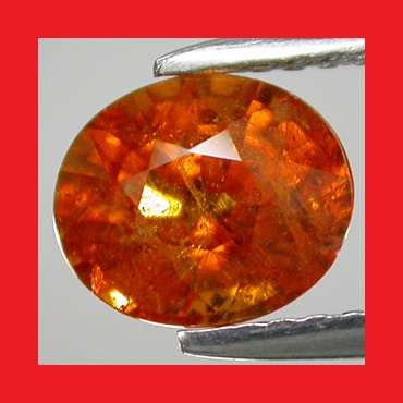 Garnet [Spessartite] [Zambia] - Faceted Oval Shape - 1.71cts