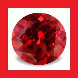 Garnet [Rhodolite] - Faceted Red Brown Round Shape - 0.66cts