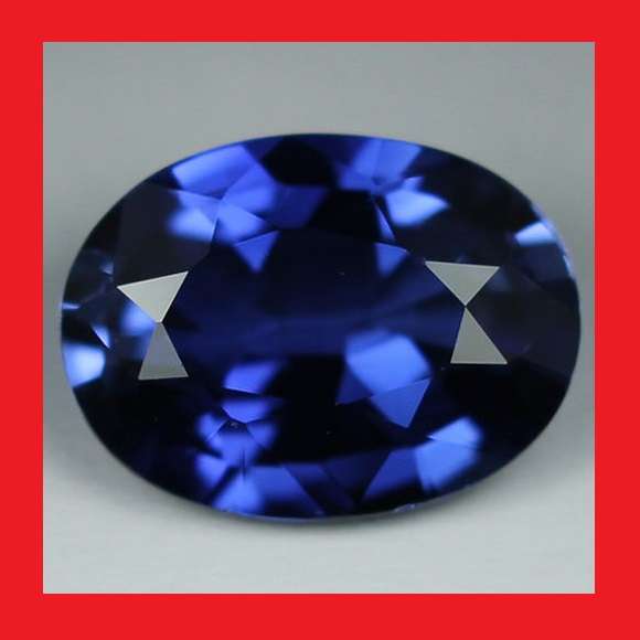 SAPPHIRE - VIVID CORNFLOWER BLUE OVAL FACET - 5.74cts