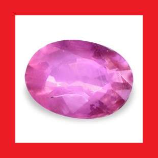SAPPHIRE [Created] - Pink Faceted Oval Shape - 1.40cts