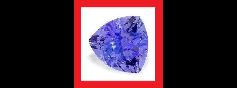 Tanzanite [Created] - Faceted Trilliant Shape - 2.15cts