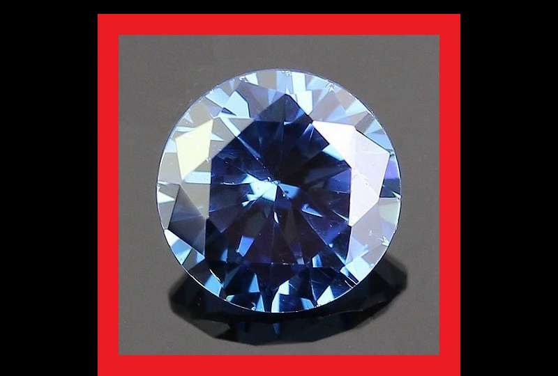 TANZANITE SIMULANT - VIOLET BLUE ROUND FACET - 3.45cts