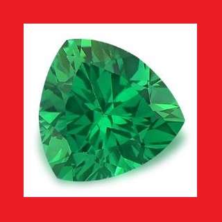 EMERALD [Created] - Faceted Trilliant Shape - 2.91cts