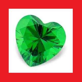 EMERALD [Created] - Faceted Heart Shape - 2.96cts