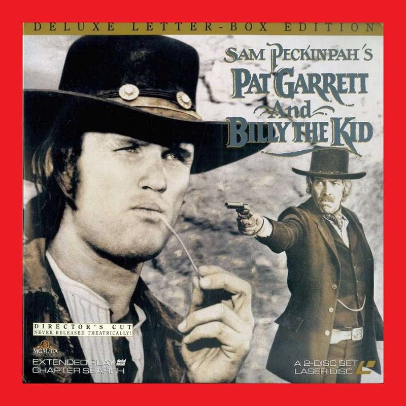 VERY RARE LASERDISC - PAT GARRETT AND BILLY THE KID [DELUXE LETTER-BOX EDITION]