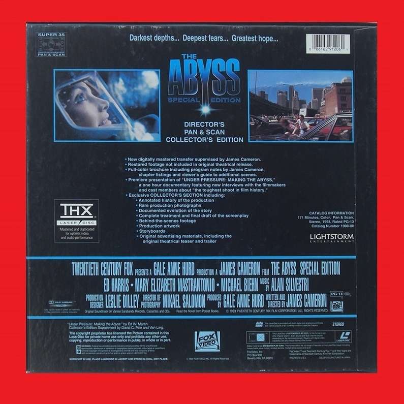 LaserDisc - The Abyss [Pan & Scan Extended Version]