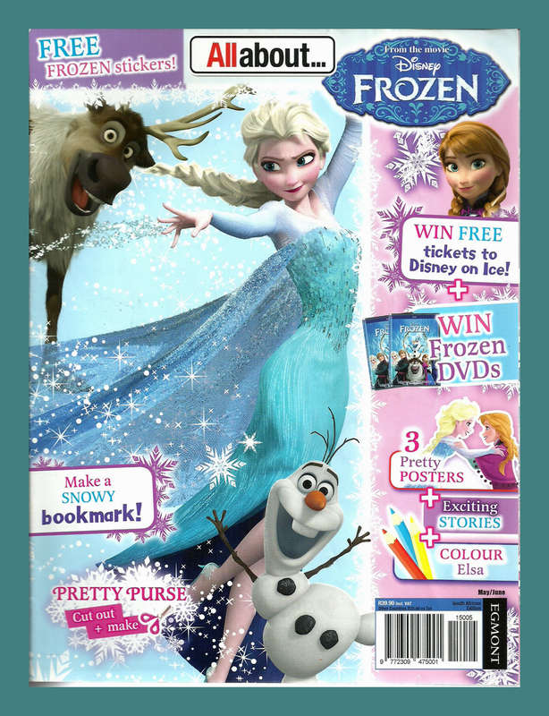 DISNEY MAGAZINE - ALL ABOUT FROZEN - MAY/JUNE 2015 (STICKERS NOT INCLUDED)